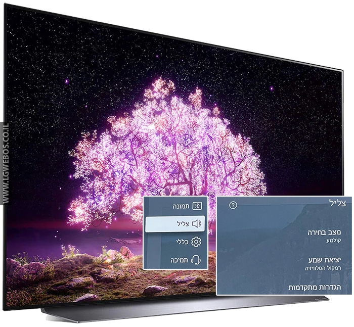 הגדרת סאונד ברמקול הפנימי בטלוויזיה LG – דגמי 2021 ומעלה